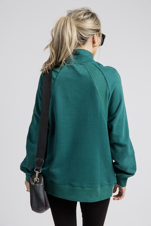 Ashlyn Zip Pullover, Forest - 4K7A0502h edit piece of hair on shirt.jpg